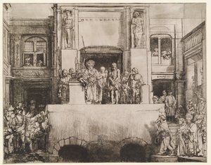 Kristus visas upp för folket (Ecce Homo) av Rembrandt van Rijn
