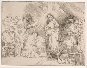 Kristus visar sig för apostlarna av Rembrandt van Rijn