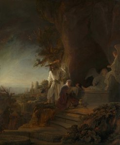 Kristus visar sig för Maria Magdalena Noli me tangere, 1638. av Rembrandt van Rijn