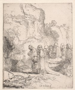 Kristus fördes till graven av Rembrandt van Rijn