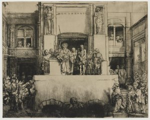 Kristus visas för folket (Ecce Homo) av Rembrandt van Rijn