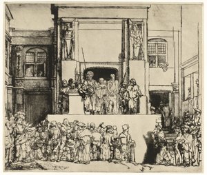 Kristus visas för folket (Ecce Homo) av Rembrandt van Rijn