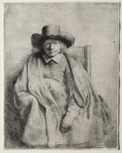 Clement de Jonghe, tryckare, 1651. av Rembrandt van Rijn