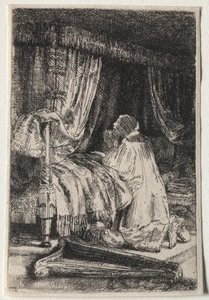 David i bön, 1652. av Rembrandt van Rijn