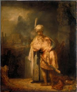David säger hejdå till Jonathan av Rembrandt van Rijn