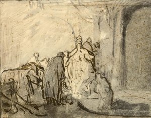 Ångerfulla Judas av Rembrandt van Rijn