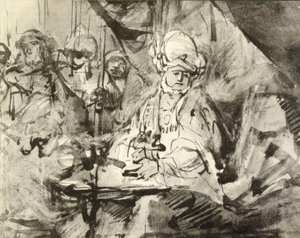 Pilatus handtvätt av Rembrandt van Rijn