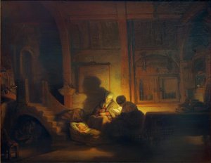 Den heliga familjen av Rembrandt van Rijn