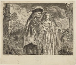 Kallad ”Mannen med den vita fjädern” av Rembrandt van Rijn