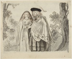 Mannen med den vita fjädern av Rembrandt van Rijn