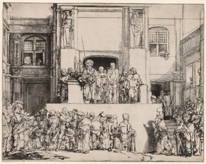 Ecce Homo. Kristus presenterad för folket, 1655. av Rembrandt van Rijn
