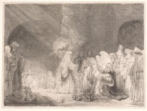 Produktionen i templet av Rembrandt van Rijn