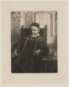 Jan Lutma, den äldre, guldsmed och skulptör av Rembrandt van Rijn