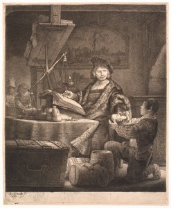 Jan Uytenbogaert, "Guldvägaren" av Rembrandt van Rijn