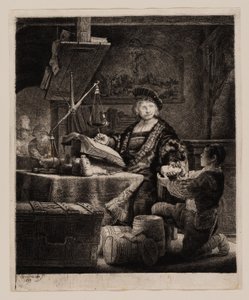 Jan Uytenbogaert, "Guldvägaren" av Rembrandt van Rijn