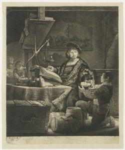 Jan Uytenbogaert, "guldvägaren" av Rembrandt van Rijn