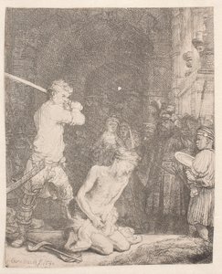 Johannes Döparen halshuggen av Rembrandt van Rijn