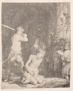 Johannes Döparen halshuggen av Rembrandt van Rijn