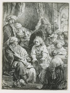 Joseph berättar sina drömmar, 1638 av Rembrandt van Rijn