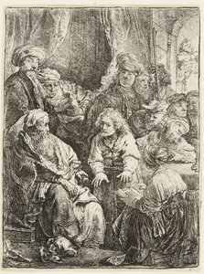 Josef berättar om sin dröm av Rembrandt van Rijn