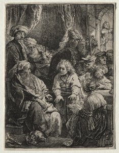 Joseph berättar sina drömmar av Rembrandt van Rijn