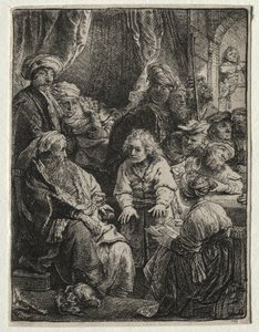 Joseph berättar sina drömmar, 1638. av Rembrandt van Rijn