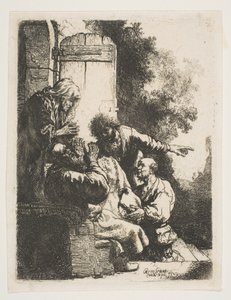 Josephs kappa som kom till Jacob, ca. 1633. av Rembrandt van Rijn