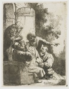 Josefs kappa fördes till Jakob av Rembrandt van Rijn