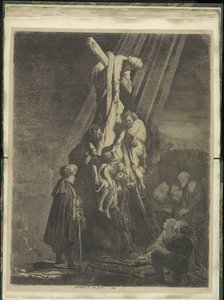 Kruisafname: andra platta Samling av åttiofem originaltryck (serietitel) av Rembrandt van Rijn