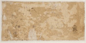 En enkelt skiss av en gaveln eller en kornhjälm av Rembrandt van Rijn
