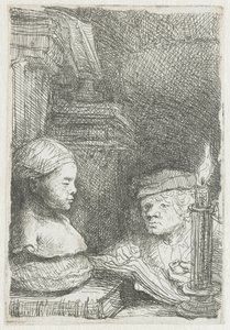 Man som ritar från en rollbesättning av Rembrandt van Rijn