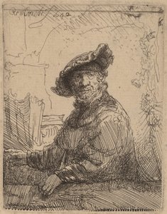Man i en berså, 1642. av Rembrandt van Rijn
