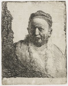 Man med kalott av Rembrandt van Rijn