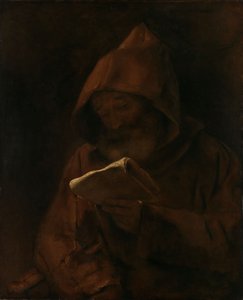 Munk som läser av Rembrandt van Rijn