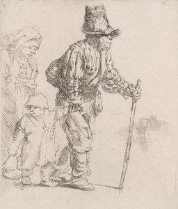 Bondefamiljen på luffaren, ca. 1652. av Rembrandt van Rijn