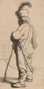 Polander lutad på en pinne, ca. 1632. av Rembrandt van Rijn