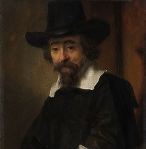 Porträtt av Ephraim Well Porträtt av Dr. Ephraim Well av Rembrandt van Rijn