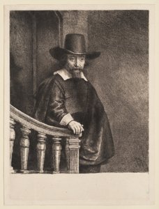 Porträtt av Ephraim Bueno av Rembrandt van Rijn