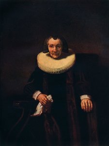 Porträtt av Margaretha de Geer, hustru till Jacob Trip, c1661 av Rembrandt van Rijn