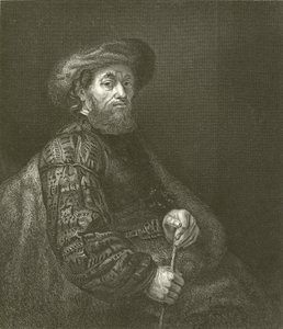 Porträtt av en jude av Rembrandt van Rijn