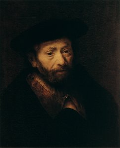 Porträtt av en gammal man, 1600-talet av Rembrandt van Rijn