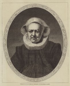 Porträtt av en gammal kvinna, i National Gallery av Rembrandt van Rijn