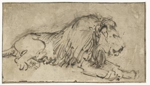 Det liggande lejonet av Rembrandt van Rijn