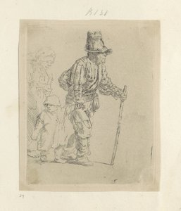 Rondtrekkende boerenfamilie Samling av åttiofem originaltryck (serietitel) av Rembrandt van Rijn