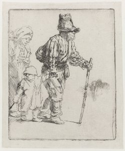 En kringresande bondefamilj av Rembrandt van Rijn