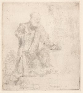 Sankt Petrus i botgöring av Rembrandt van Rijn