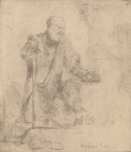 Sankt Peter i botgörelsen, 1645. av Rembrandt van Rijn