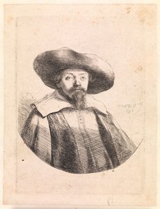 Samuel Manasseh Ben Israel, judisk författare av Rembrandt van Rijn