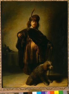 Självporträtt i orientalisk kostym av Rembrandt van Rijn
