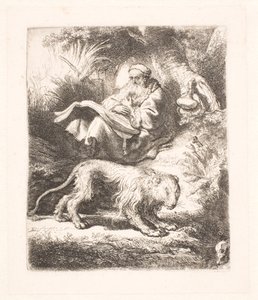 St. Hieronymus läser av Rembrandt van Rijn